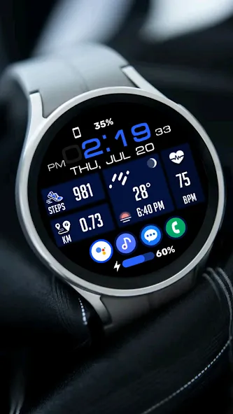 Tiles Window Watch Face NTV556 screenshot 24