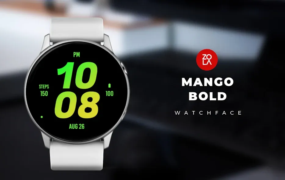 Mango Bold Watch Face screenshot 1