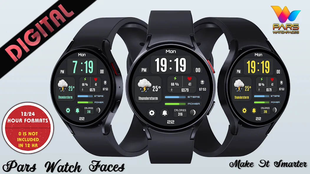 Bella Digital Watch Face screenshot 2
