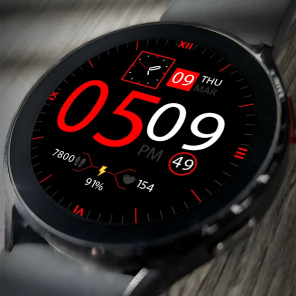 Key033 Hybrid Watch Face screenshot 1