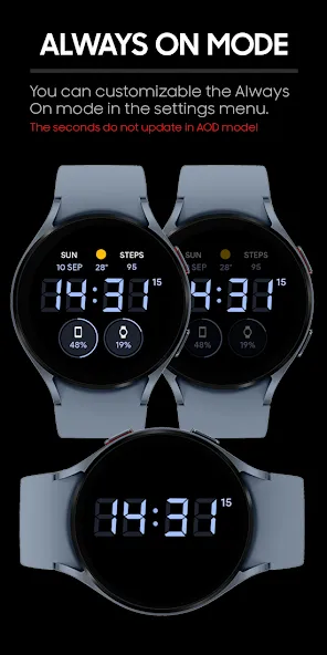 JHW Digital Bits 4: Watch face screenshot 4