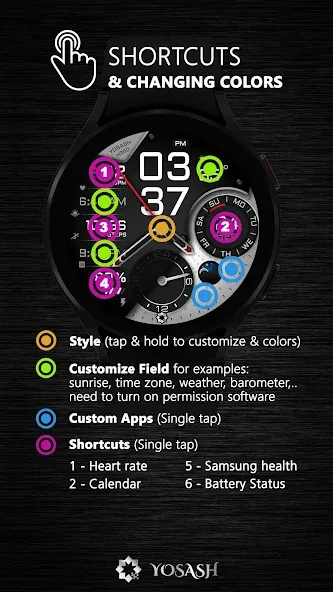 H390 Analog Digital Watch Face screenshot 7
