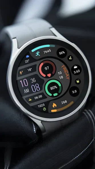 【Digital】Half Arc Widget screenshot 1