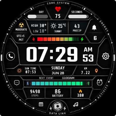 Cipher 0̸x Mission Watch Face screenshot 6