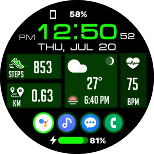 Tiles Window Watch Face NTV556 screenshot 31