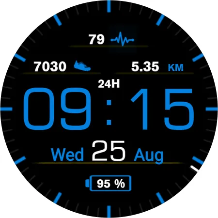 Casual Watchface AKM Wear OS screenshot 13