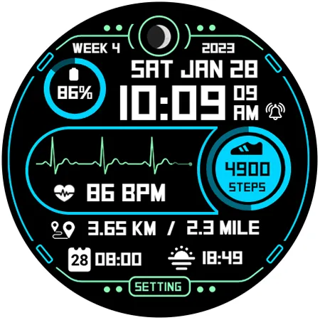 Step Up 3 - Digital Watchface screenshot 11