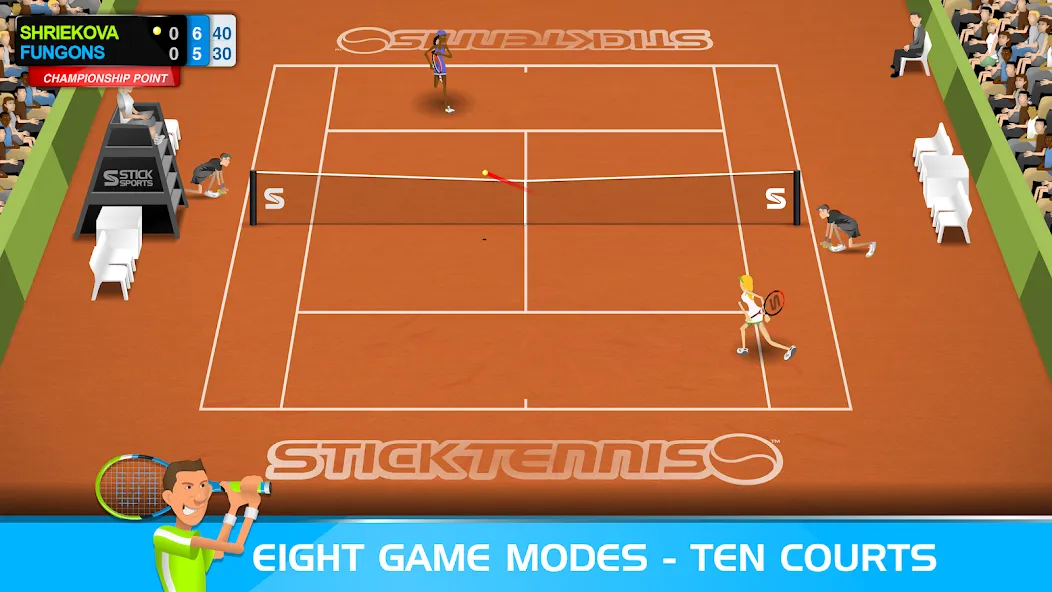 Stick Tennis screenshot 3