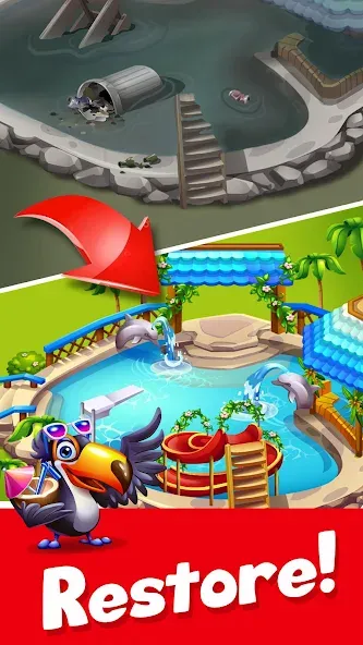 Tropic Trouble Match 3 Builder screenshot 3