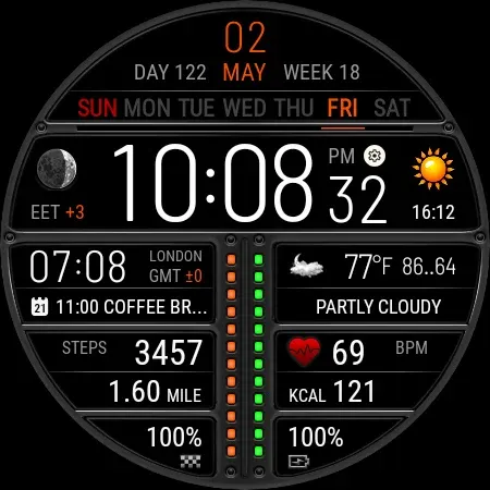 Futorum H6.5 Digital watchface screenshot 22