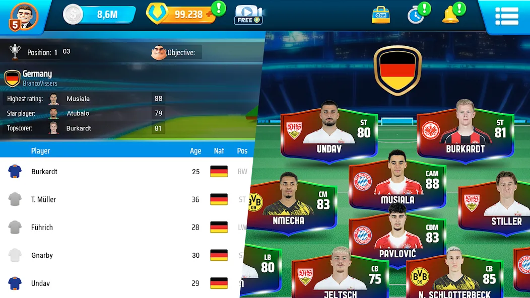 OSM 26 - Fußballmanager Spiele screenshot 2
