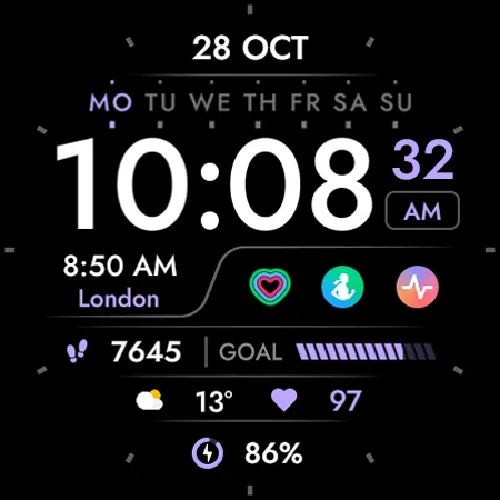 TVV Digital 5 Watch Face screenshot 10