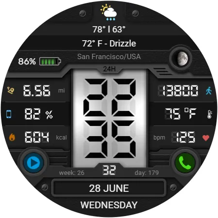 WFP 051 Military watch face screenshot 34