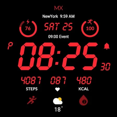 MIMIX Activy Zero Watchface screenshot 29