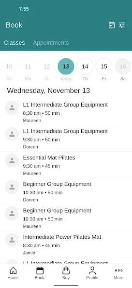 Core Connection Pilates screenshot 2