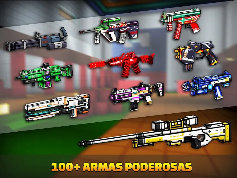 Cops N Robbers:Pixel Craft Gun screenshot 11