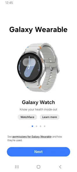 Galaxy Wearable (Samsung Gear) screenshot 1