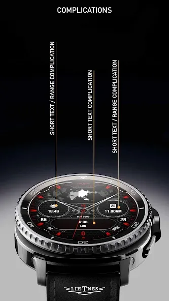 World Time Map Watchface 020 screenshot 4