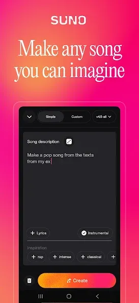 Suno - AI Music & Songs Maker screenshot 1