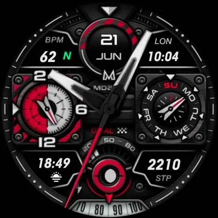 MD284 Analog watch face screenshot 14