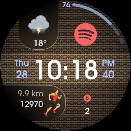 Digital watch face D32 screenshot 30