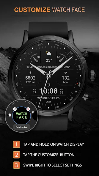 WFP 311 Modern watch face screenshot 5