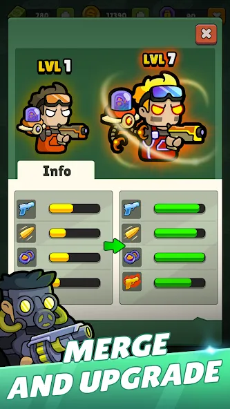Merge Mercs: Tower Defense TD screenshot 2