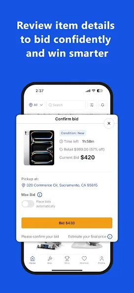 Justbid.com screenshot 4