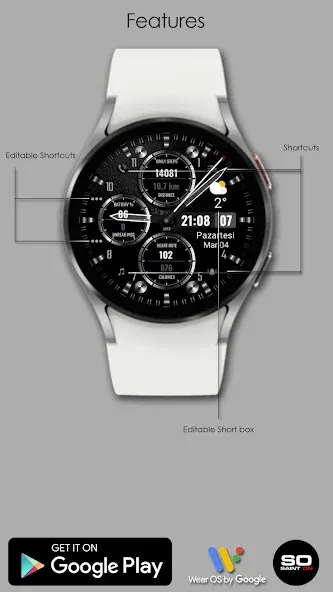S200 Hybrid Watchface screenshot 3