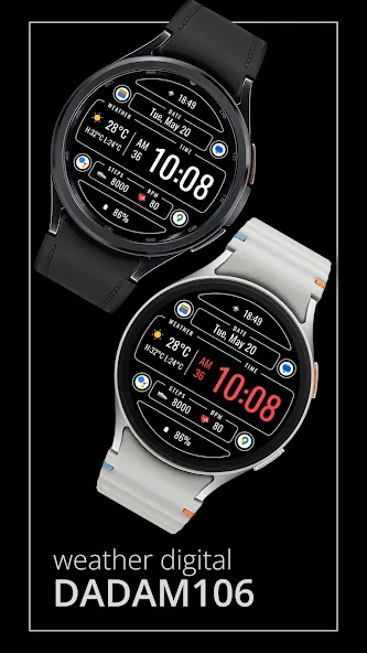 DADAM106: Weather Watch Face screenshot 1