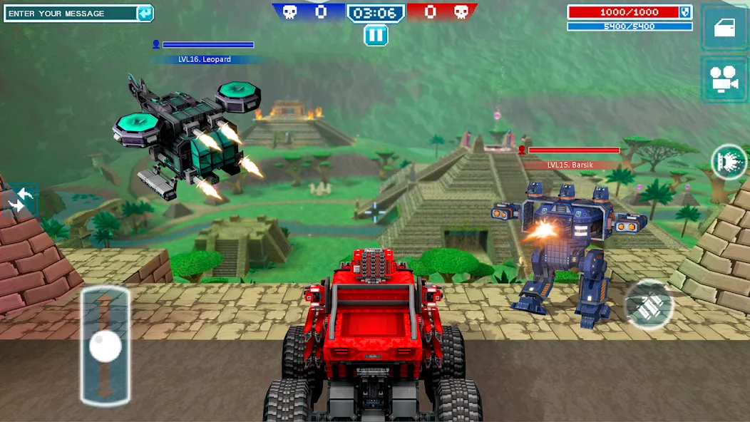 Blocky Cars jeu de tank & pvp screenshot 2