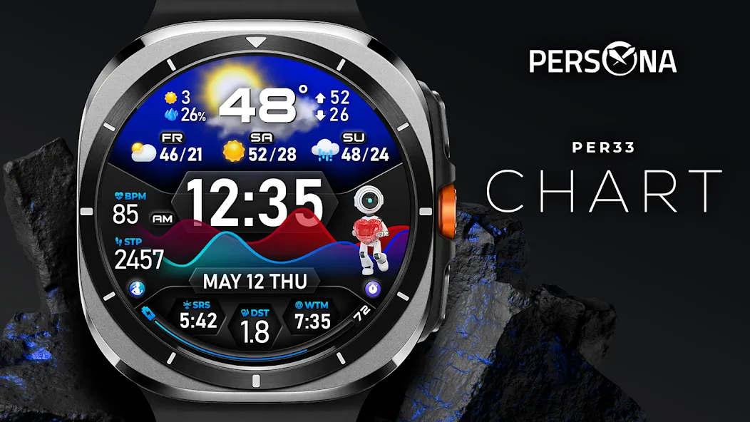 PER33 Ultra Chart Watch Face screenshot 33