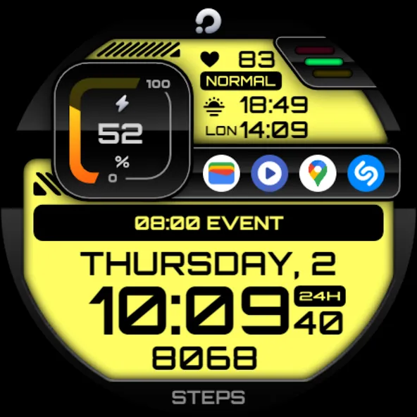 PRADO 03 Digital Watch Face screenshot 10