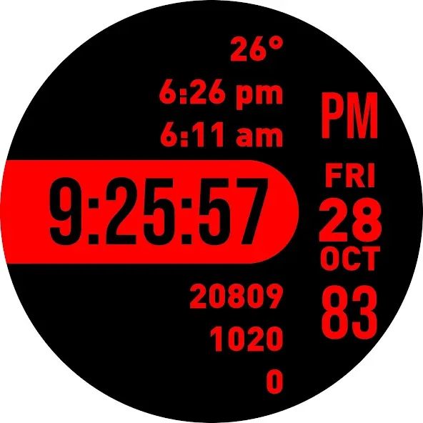 Focused Watch Face screenshot 36