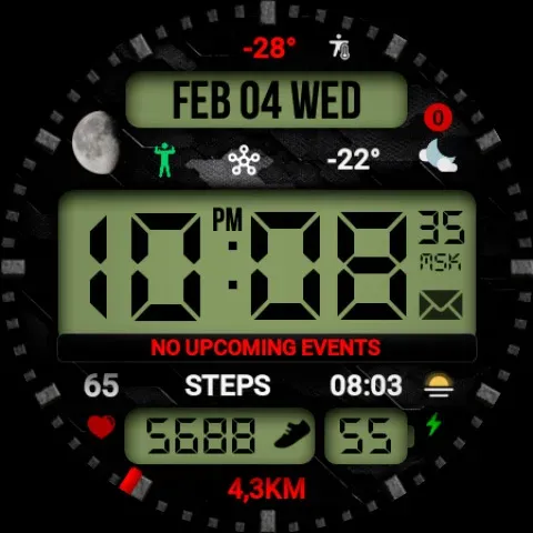 WIN Tactical LCD Digital Face screenshot 41