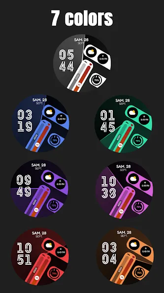 Radar Time Watch Face screenshot 2