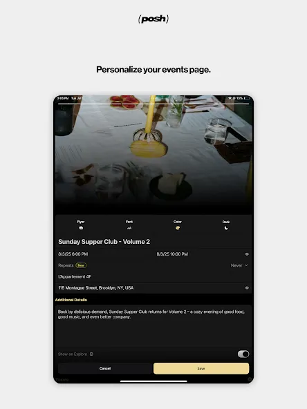 Posh – Create & Find Events screenshot 12