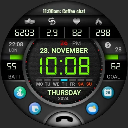 PW106 MultiFunction Watch Face screenshot 36