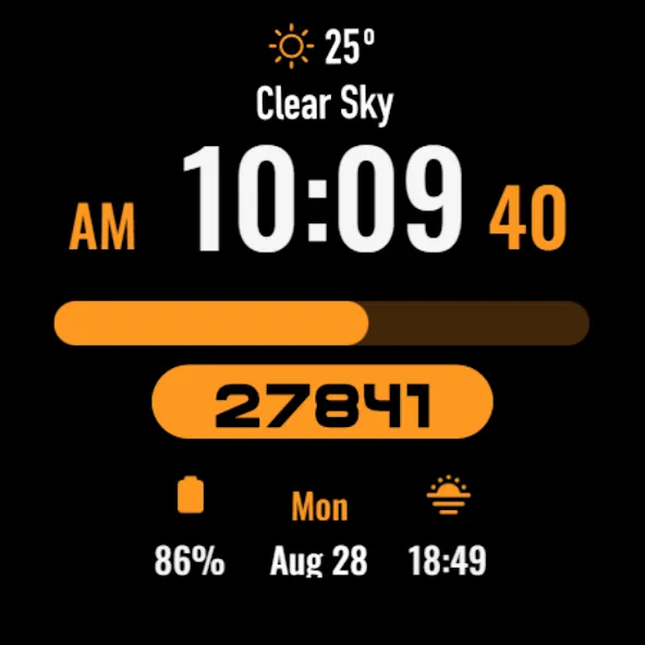 MDS255 - Digital Watch Face screenshot 9
