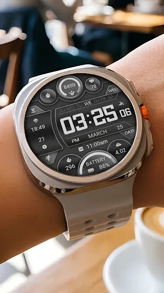 ZKin Watch Face Extremely Gray screenshot 1