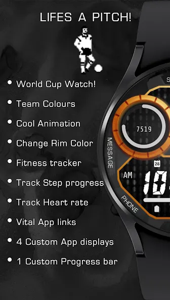 FOOTBALL WORLD CUP Watch face screenshot 4