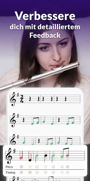 Querflöte lernen - tonestro screenshot 5
