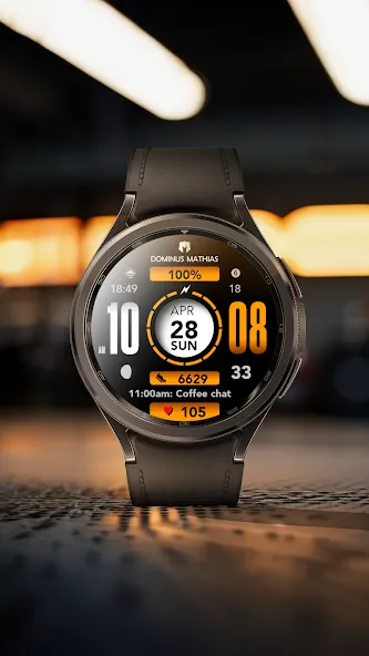 DM105 Futuristic Digital Watch screenshot 2
