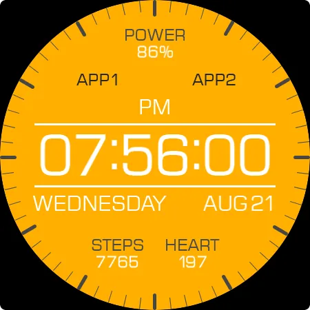Key066 Digital Watch Face screenshot 27