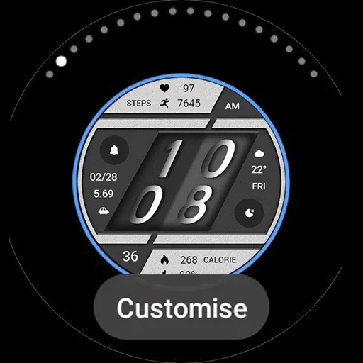 Diagonal Grey ZKin Watch screenshot 32