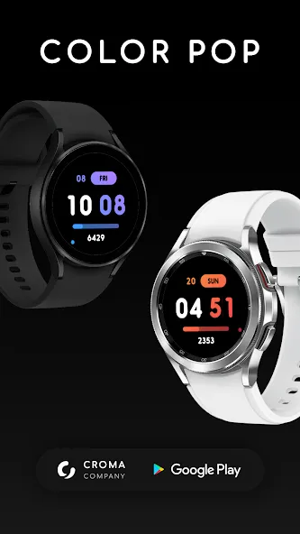 Color Pop Wear OS screenshot 1