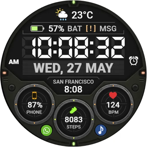 WFP 354 Tactical Watch face screenshot 41
