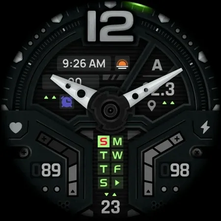 SH068 Watch Face, WearOS watch screenshot 11