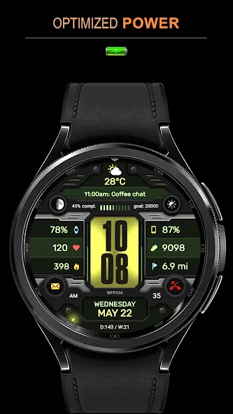 WFP 336 Digital watch face screenshot 6