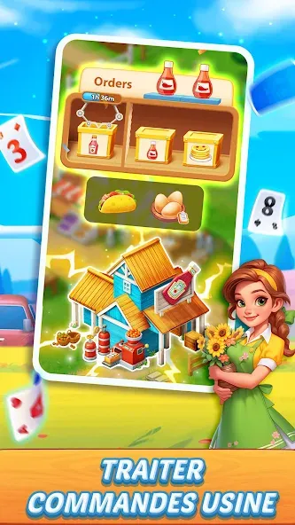 Solitaire : Tripeaks Fermière screenshot 3